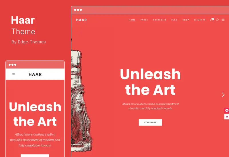 Haar Theme - Portfolio WordPress Theme for Designers, Artists and Illustrators