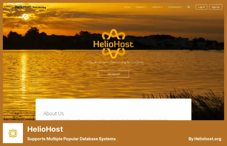 HelioHost - Supports Multiple Popular Database Systems