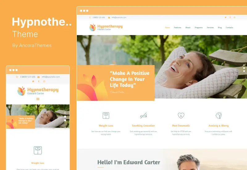 Hypnotherapy Theme - Hypnotherapy and Psychologist Therapy WordPress Theme
