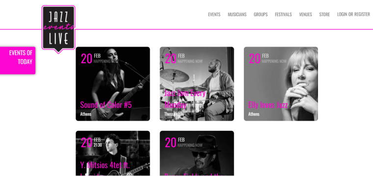 jazz events website example