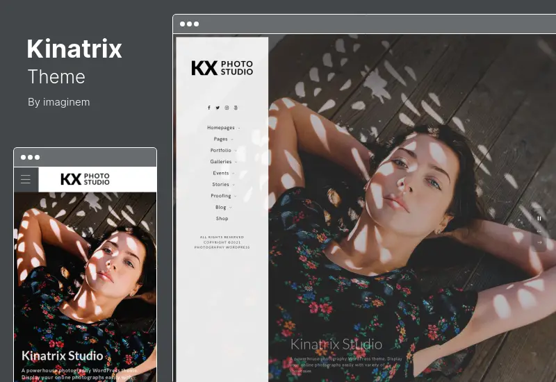 Kinatrix Theme - Photography WordPress Theme 