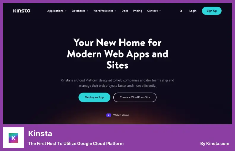 Kinsta - The First Host to Utilize Google Cloud Platform