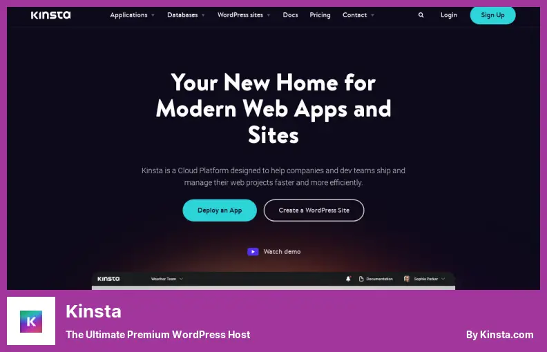 Kinsta - The Ultimate Premium WordPress Host