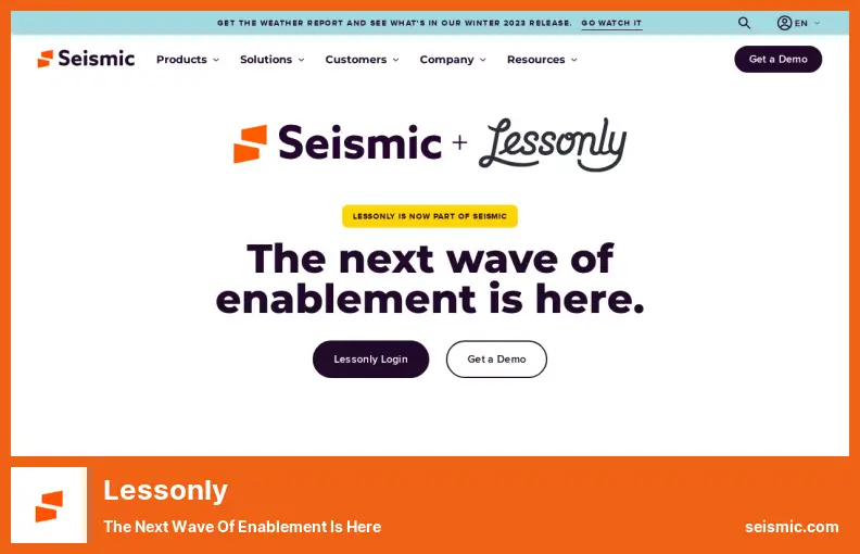 Lessonly - The Next Wave of Enablement is Here