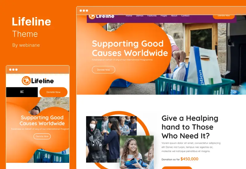 Lifeline Theme - NGO, Fund Raising and Charity WordPress Theme