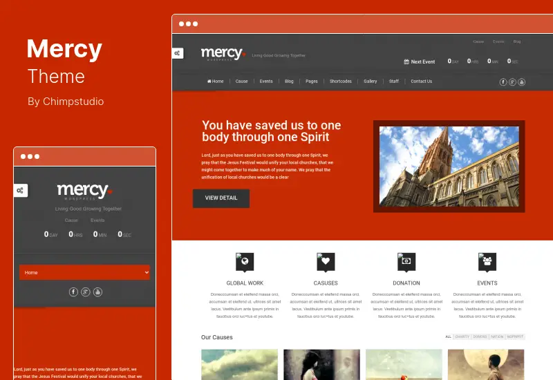 Mercy Theme - NGO Charity & Environmental/Political WordPress Theme