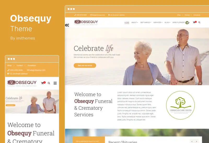 Obsequy Theme - Funeral Home WordPress Theme