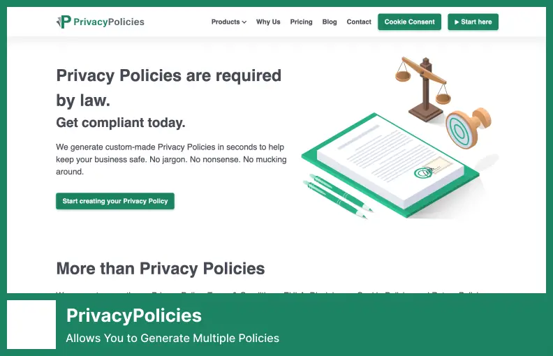 PrivacyPolicies - Allows You to Generate Multiple Policies