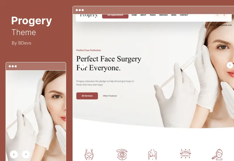 Progery Theme - Plastic Surgery WordPress Theme