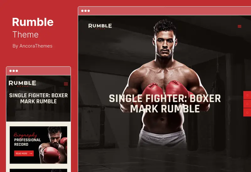 Rumble Theme - Boxing & Mixed Martial Arts Fighting WordPress Theme