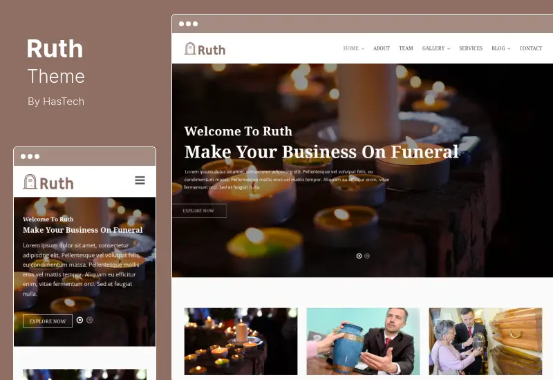 Ruth Theme - Funeral Home WordPress Theme