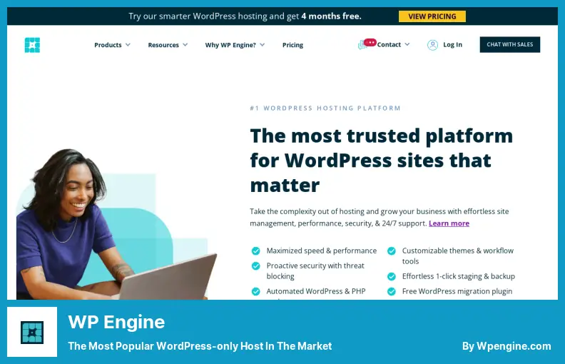 WP Engine - The Most Popular WordPress-only Host in The Market