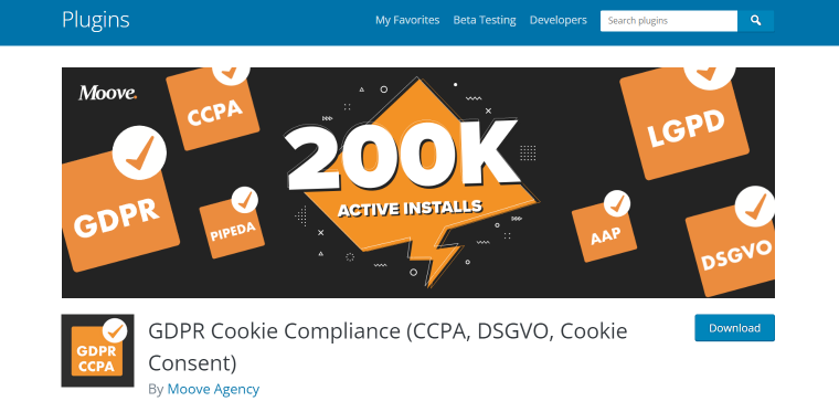 gdpr cookie compliance plugin