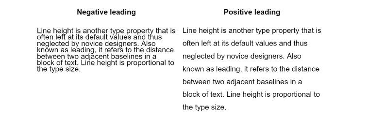 line height