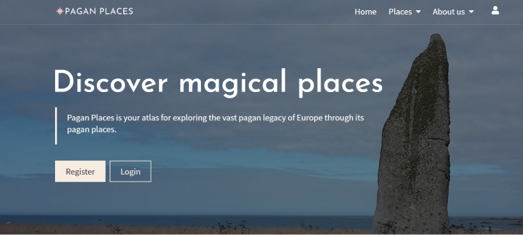 pagan places wordpress membership website sample