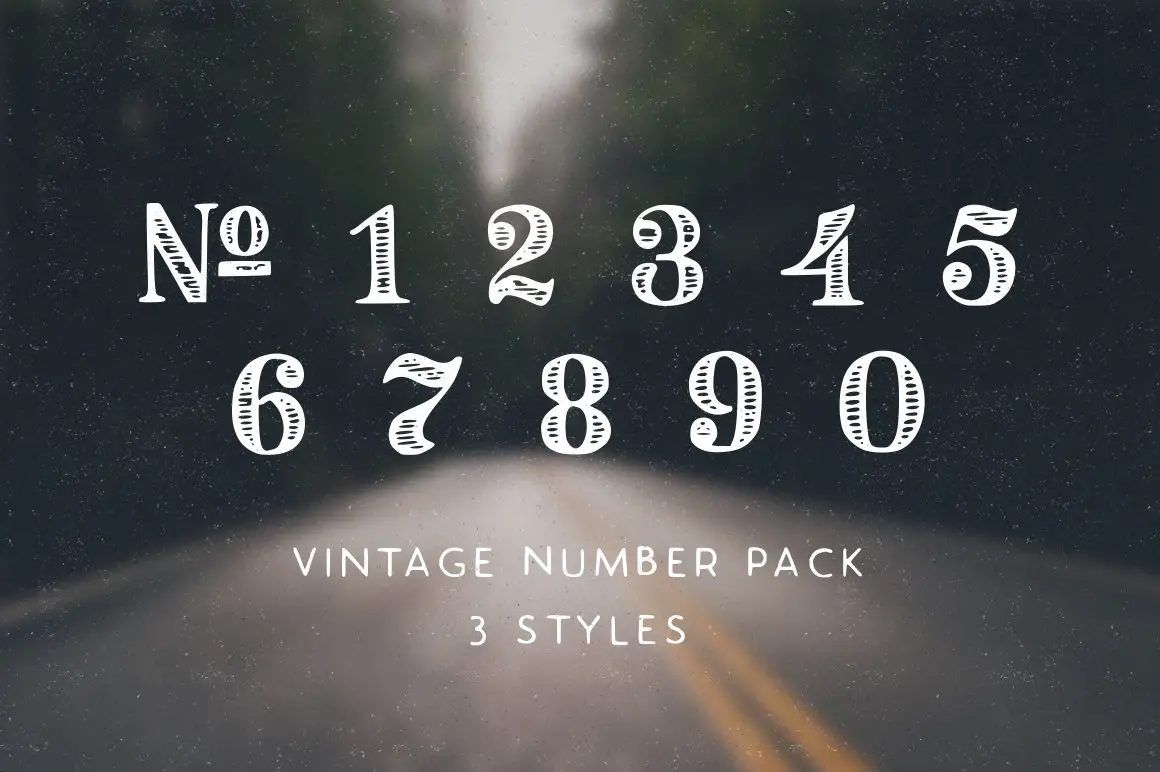 Vintage Number Pack - 
