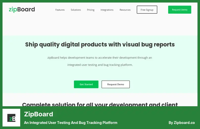 zipBoard - An Integrated User Testing and Bug Tracking Platform
