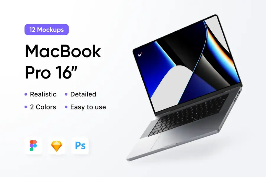 12 MacBook Pro 16 Mockups Scenes - 