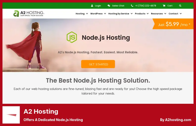 A2 Hosting - Offers a Dedicated Node.js Hosting