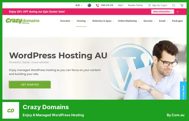 Crazy Domains - Enjoy a Managed WordPress Hosting