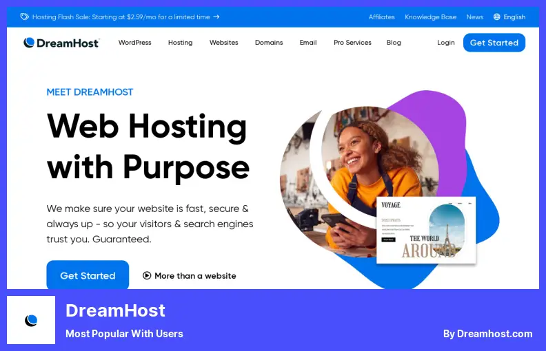 DreamHost - Most Popular With Users