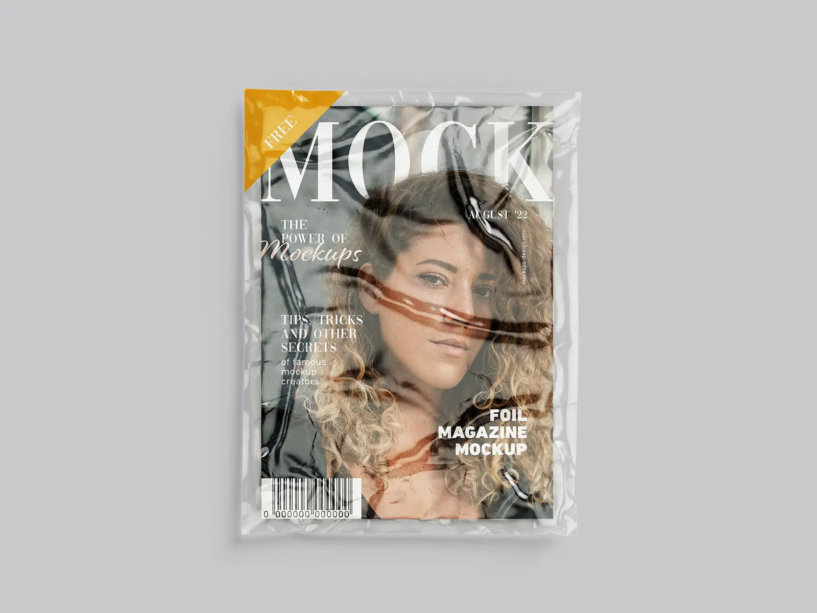 Magazine In Foil Mockup - 
