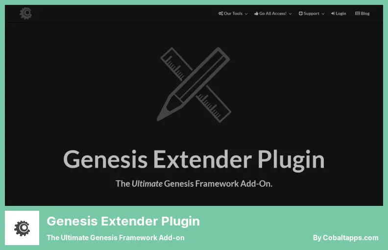 Genesis Extender Plugin Plugin - The Ultimate Genesis Framework Add-on