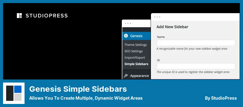 Genesis Simple Sidebars Plugin - Allows You to Create Multiple, Dynamic Widget Areas