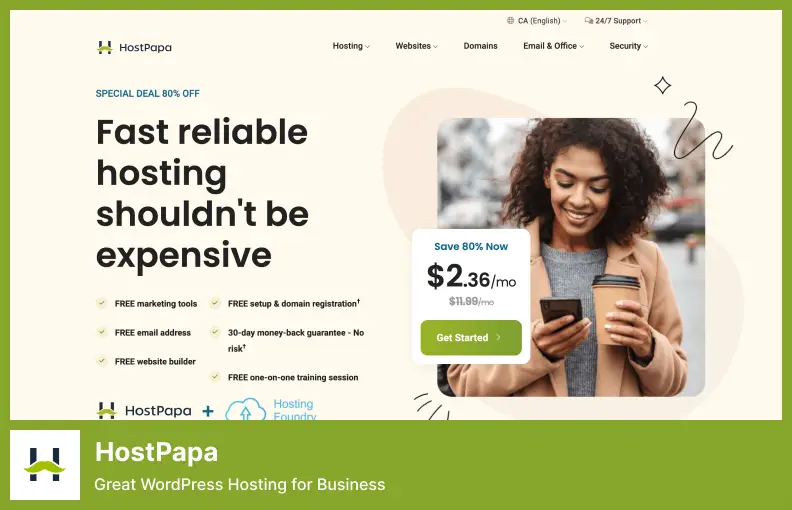 HostPapa - Best for Green Hosting