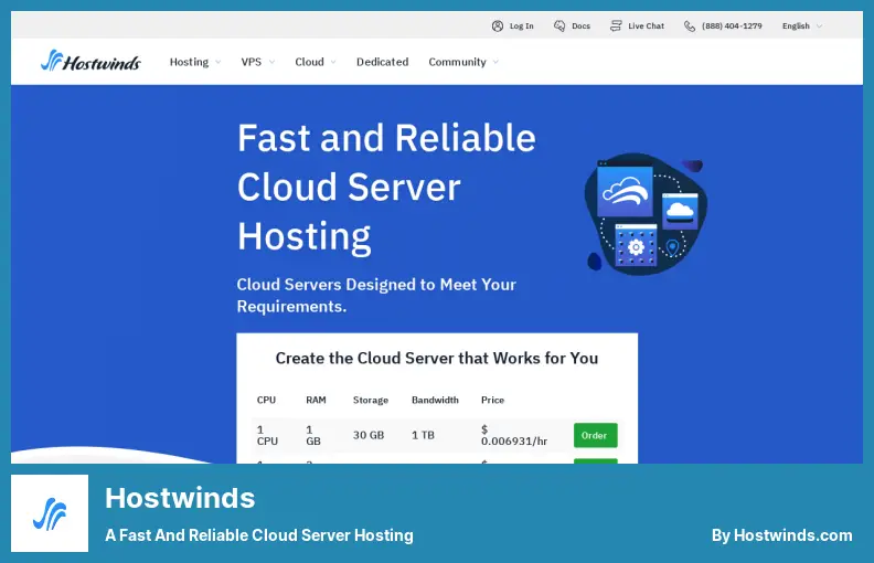 Hostwinds - a Fast and Reliable Cloud Server Hosting