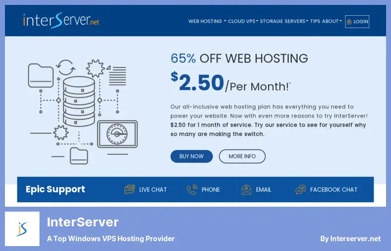 InterServer - a Top Windows VPS Hosting Provider