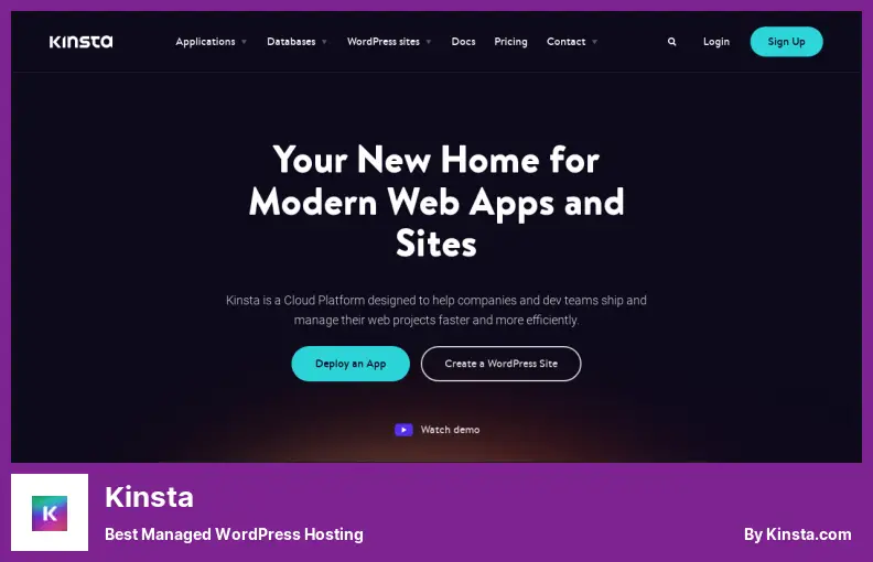 Kinsta - Best Managed WordPress Hosting