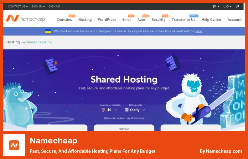 Namecheap - Fast, Secure, and Affordable Hosting Plans for Any Budget