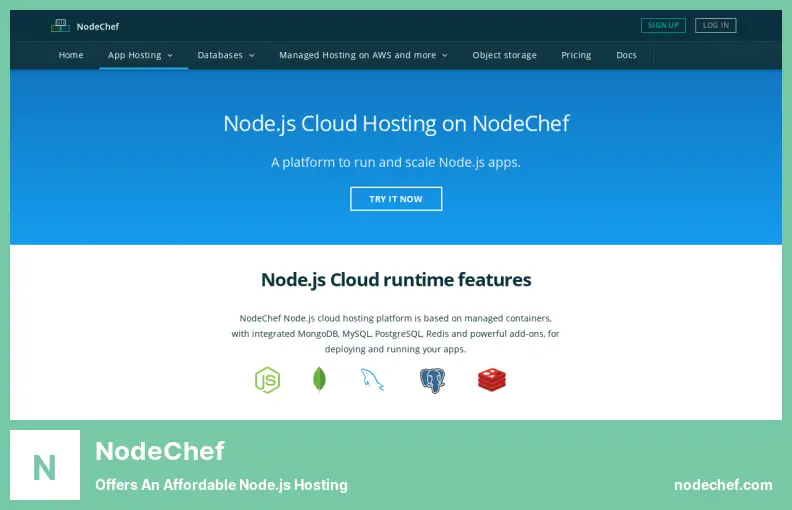 NodeChef - Offers an Affordable Node.js Hosting