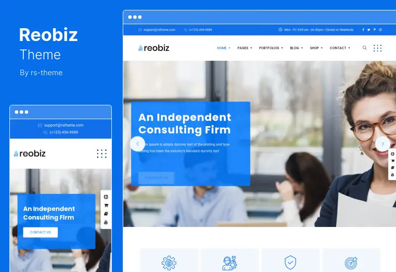 Reobiz Theme - Consulting Business WordPress Theme