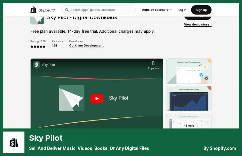 Sky Pilot - Sell and Deliver Music, Videos, Books, or Any Digital Files