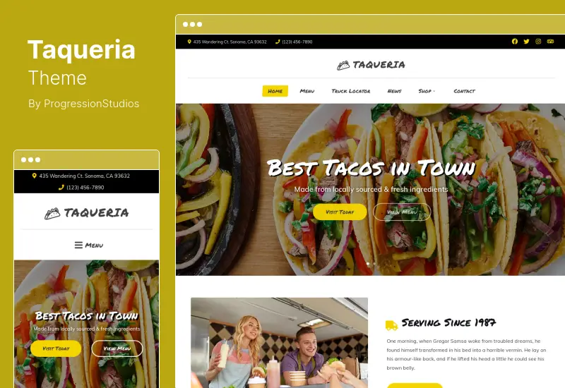Taqueria Theme - Food Truck & Restaurant WordPress Theme