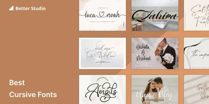 Top 36 Cursive Fonts for Eye-Catching Designs 🔥