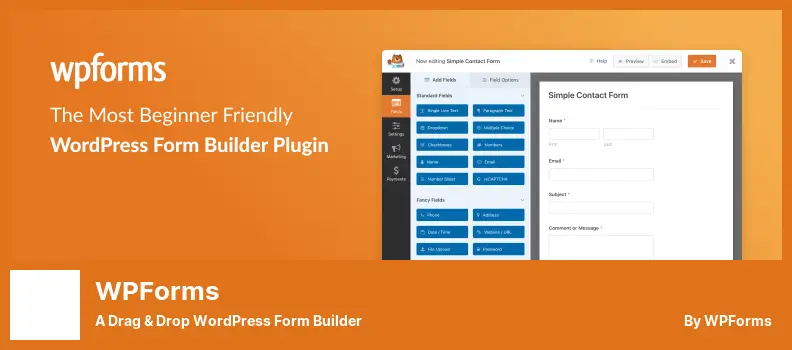 WPForms Plugin - a Drag & Drop WordPress Form Builder