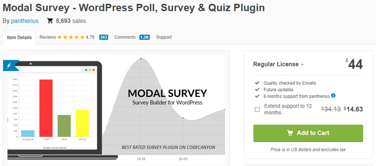Modal Survey WordPress Poll Maker Plugin