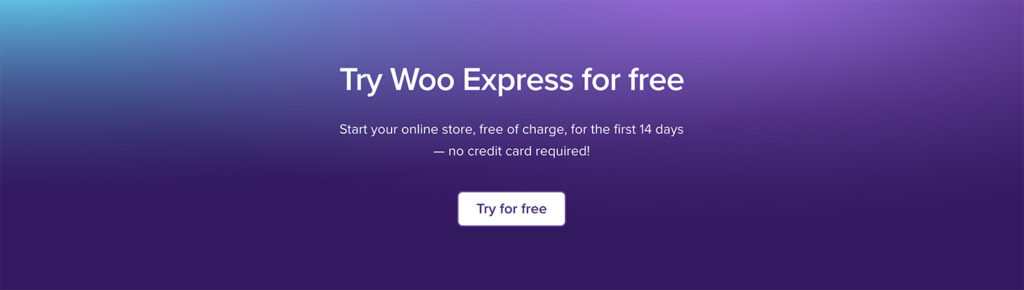 try woo express 14 day free