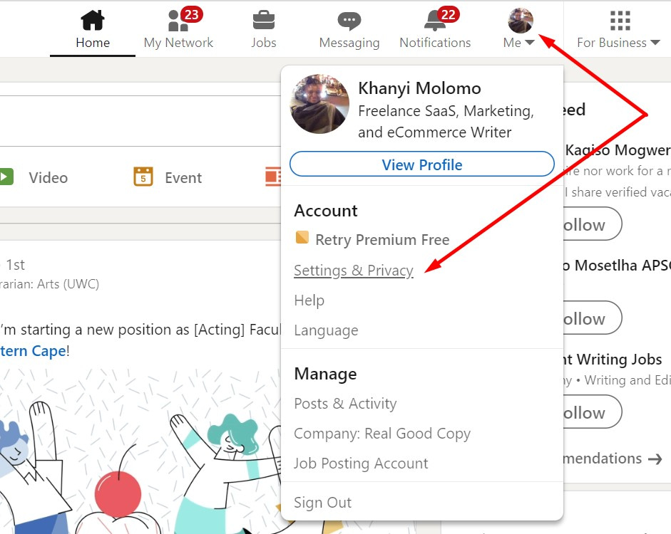 How to find someone's email address using LinkedIn.