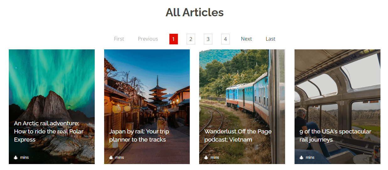 Articles filed under "Rail journeys" on Wanderlust magazine.