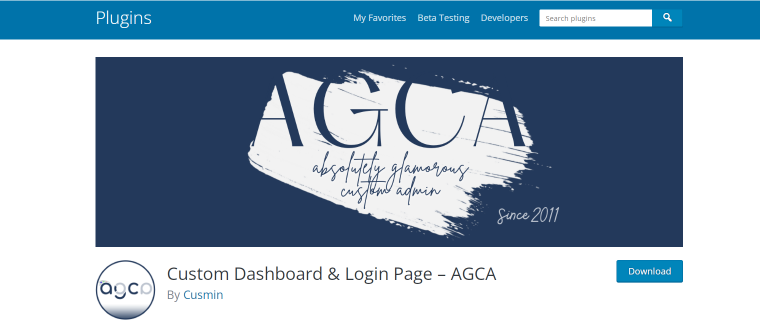 AGCA white label wordpress plugin