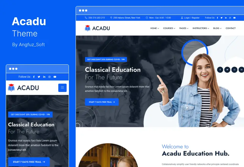 Acadu Theme - Online Courses & Education WordPress Theme