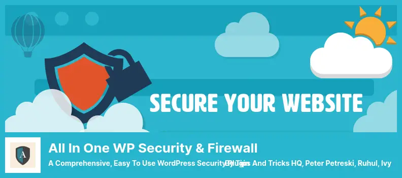All In One WP Security & Firewall Plugin - A Comprehensive, Easy to Use WordPress Security Plugin