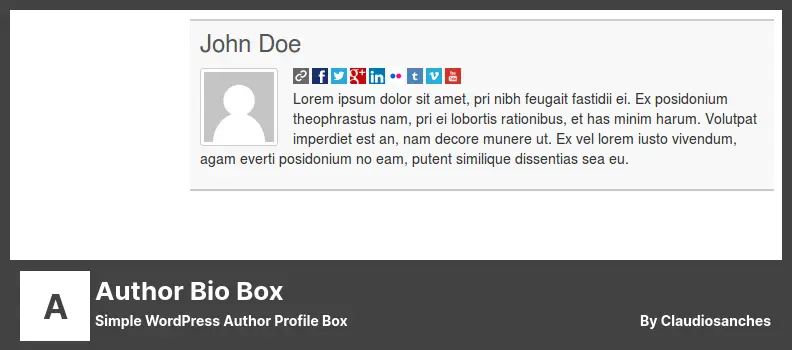 Author Bio Box Plugin - Simple WordPress Author Profile Box