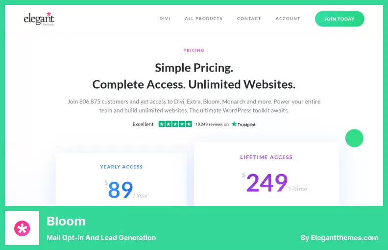 Bloom Plugin - Mail Opt-In And Lead Generation