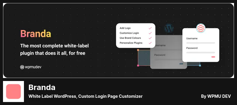 Branda Plugin - White Label WordPress, Custom Login Page Customizer