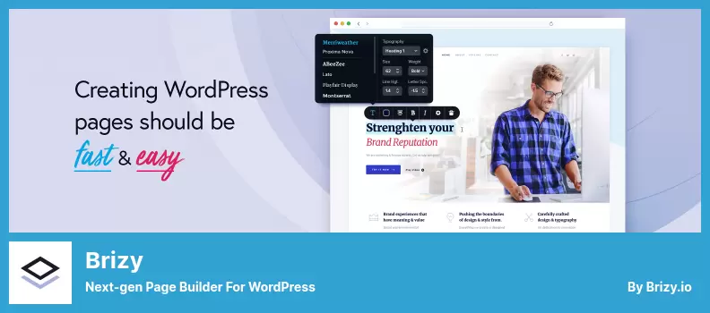 Brizy Plugin - Next-gen Page Builder for WordPress